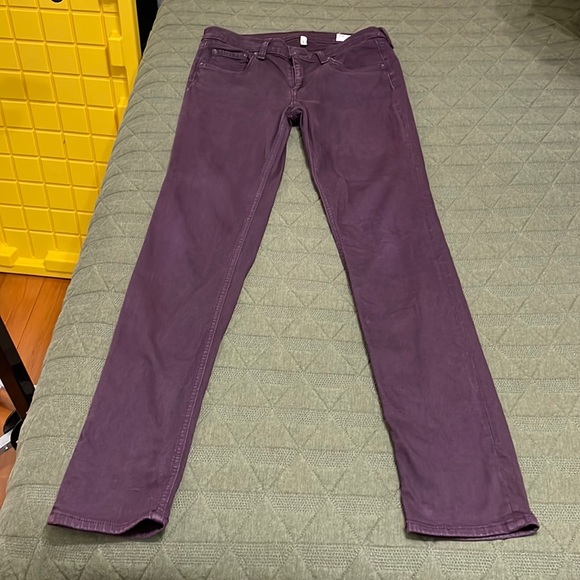 rag & bone Denim - RAG & BONE skinny style W15020337 distressed wine jeans 28
